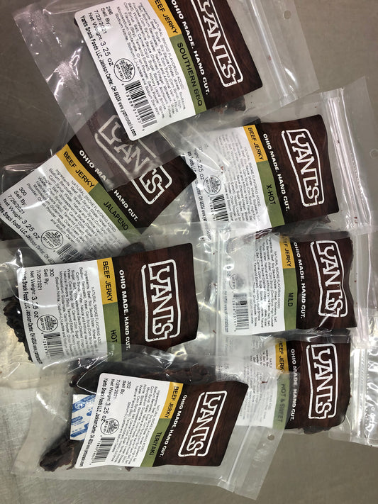 Hot & Spicy Lovers Beef Jerky Variety Pack - Yants Snack Foods